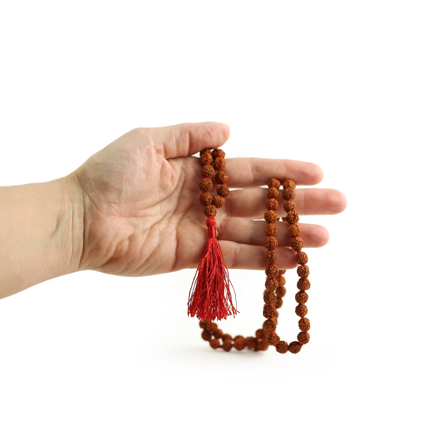 Prabhuji Prayer Mala Beads - Rudraksha - 108 Prayer Beads