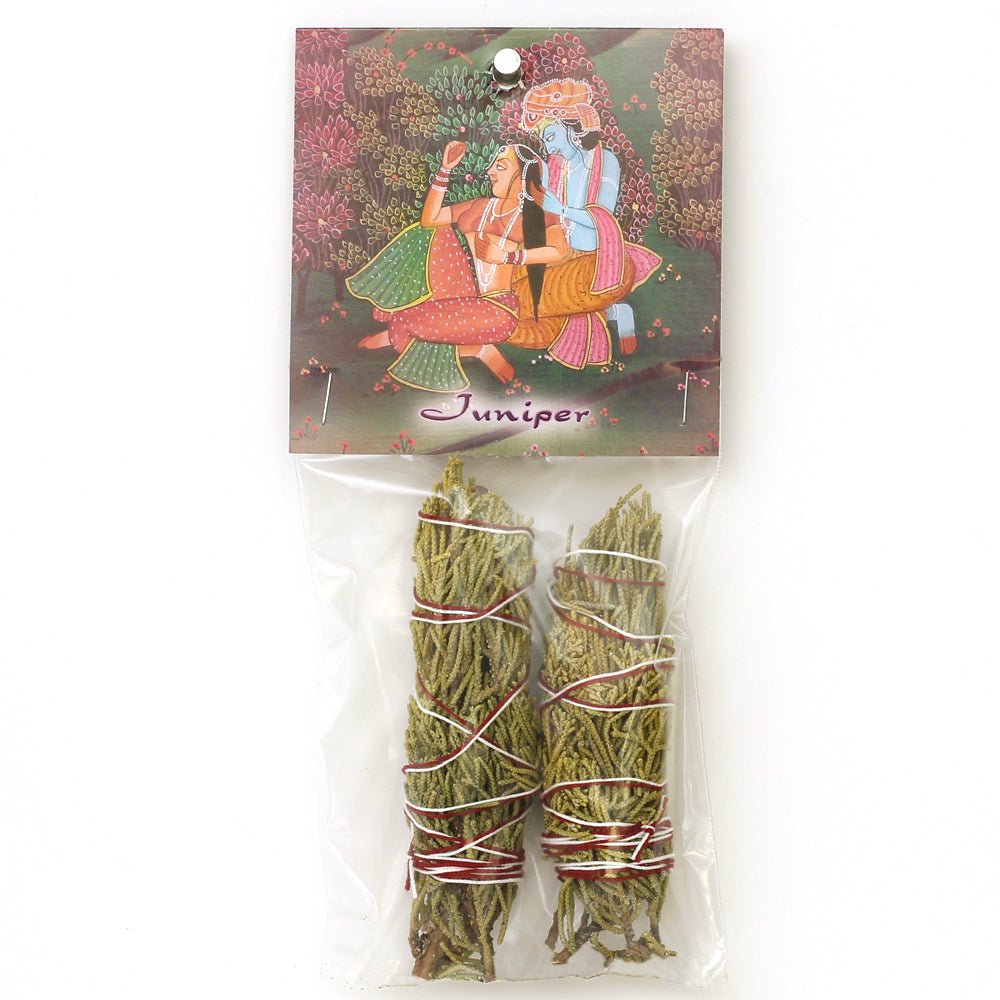 Smudging Herbs - Juniper Smudge Stick - 2 mini Bundles 4" - Tree Spirit Wellness