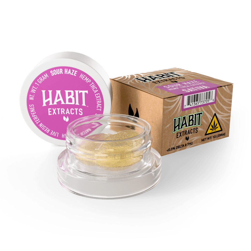 THCA Concentrate 1g Sour haze (Sativa) 10pk display case - Tree Spirit Wellness