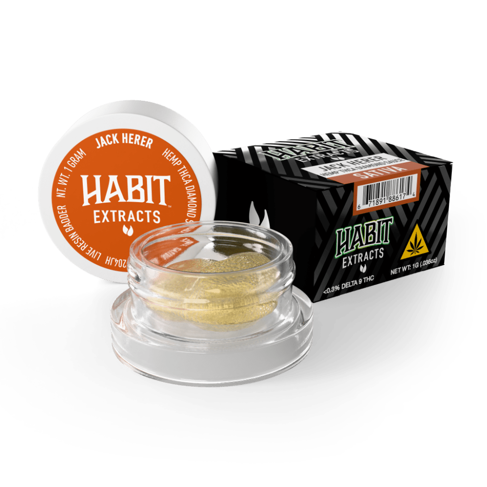 THCA Diamond Sauce Concentrate 1g Jack Herer (Sativa) 10pk display case - Tree Spirit Wellness