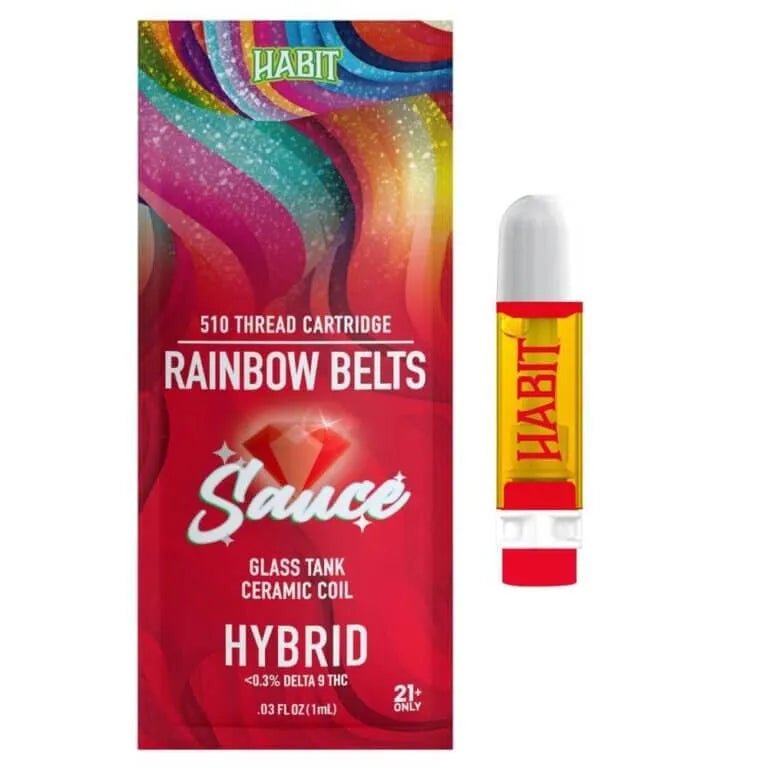 THCA Live Resin 510 Cartridge - Rainbow Belts 1g (Hybrid) - 10 Pack - Tree Spirit Wellness
