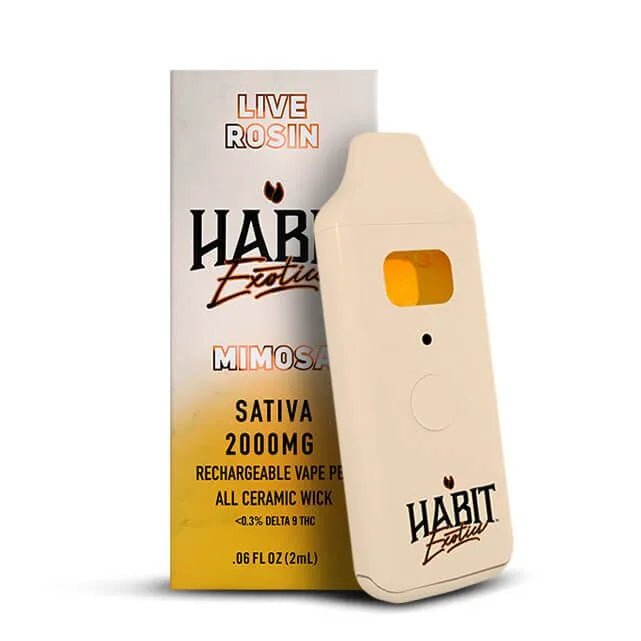 THCA Live Rosin Rechargeable Vape - Mimosa 2g (Sativa) - 10 Pack - Tree Spirit Wellness