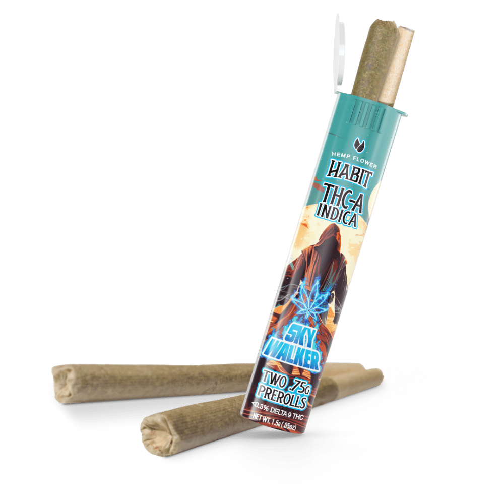 THCA.75g PRE - Rolls 2Pk Sky Walker (Indica) Case of 20 - Tree Spirit Wellness