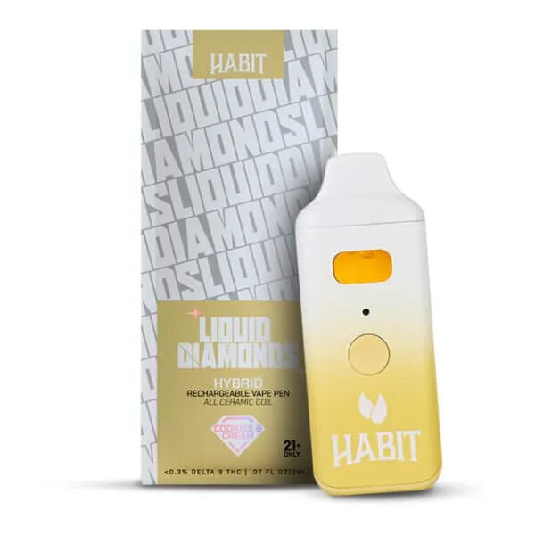 THCP Liquid Diamonds - Cookies & Cream 2g Rechargeable Vape (Hybrid) - 10 Pack - Tree Spirit Wellness