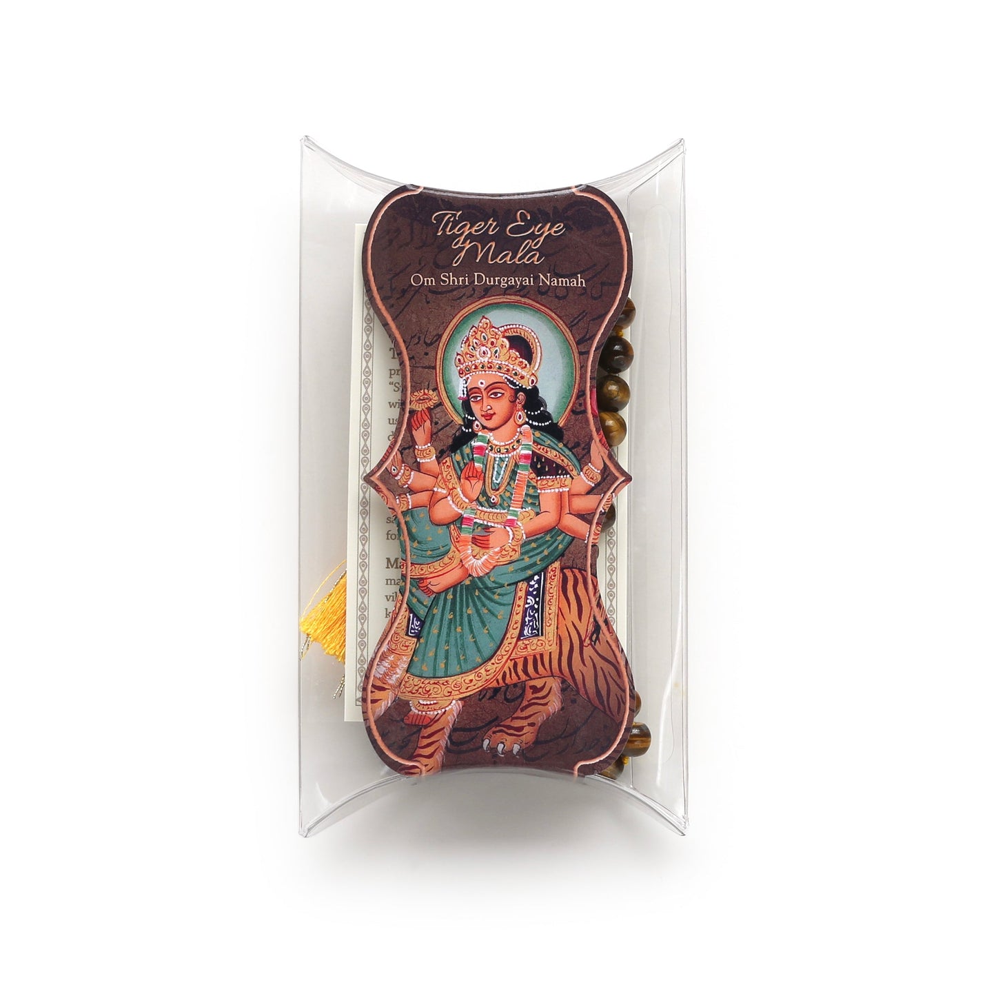 Prabhuji Prayer Mala Beads - Tiger Eye - 108 Prayer Beads