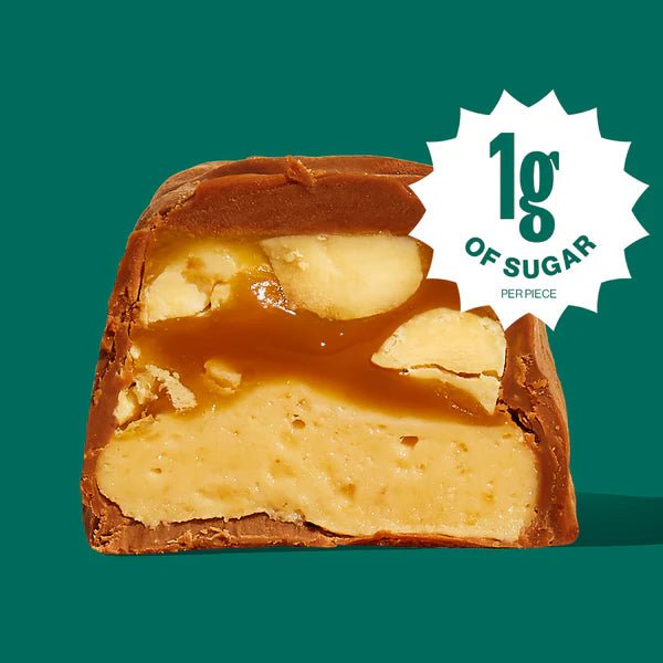 Whims Delights Oat Milk Chocolate Peanut Nougat Bars - Case of 30/singles - Tree Spirit Wellness