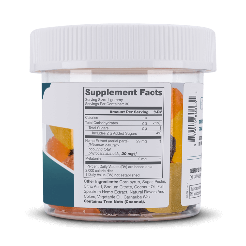 600mg Pure Sleep CBD+CBN Gummies - Tree Spirit Wellness