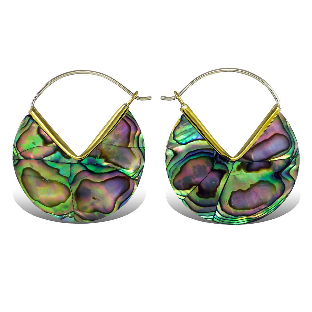 Abalone Hoops - Abalone Shell - Tree Spirit Wellness