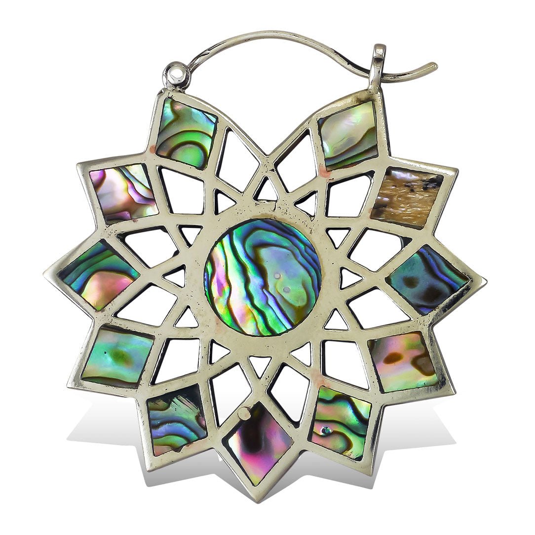 Abalone Sacred Stars - Silver Posts - Tree Spirit Wellness