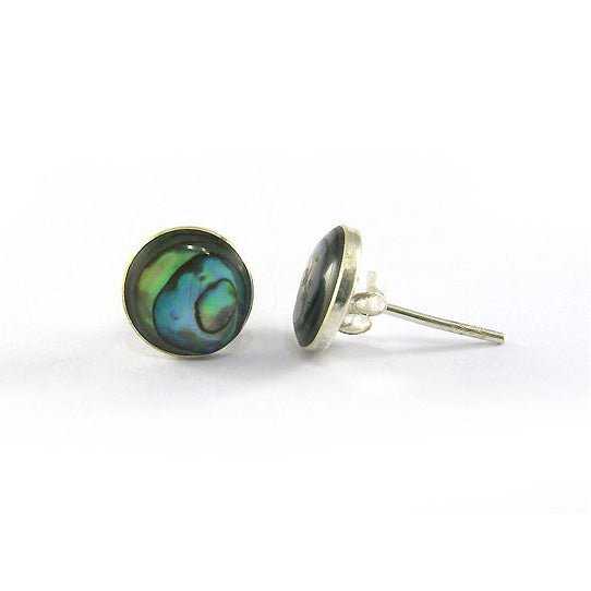 Abalone Shell - Silver Studs - Tree Spirit Wellness