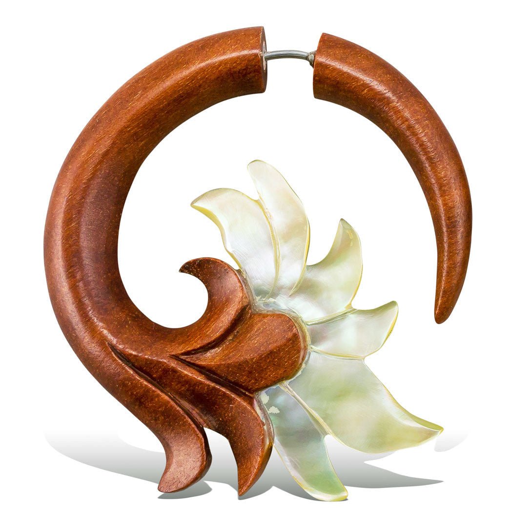 Ambrosia Flowers - Wood with Shell - Tree Spirit Wellness