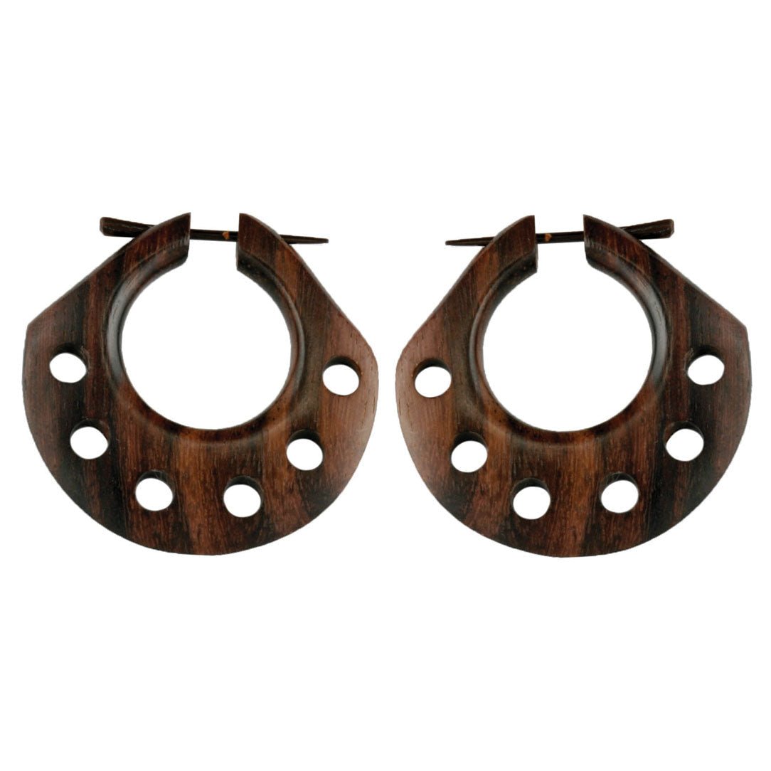 Arise Hoops - Wood - Tree Spirit Wellness