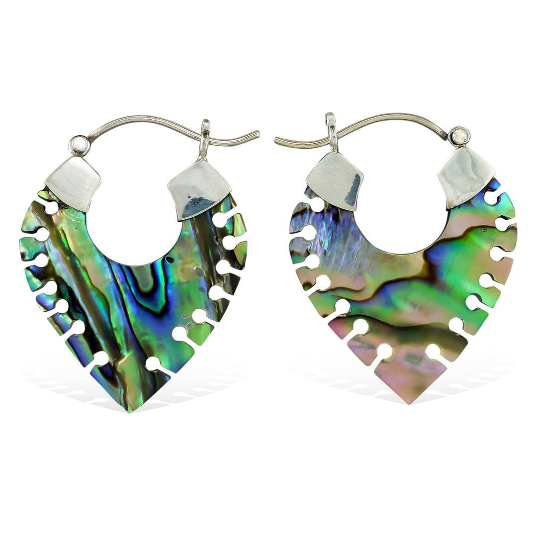 Arrowhead Hoops - Abalone Shell - Tree Spirit Wellness