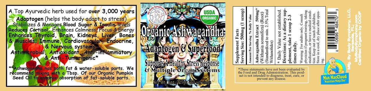 Ashwagandha 8oz - A Top Ayurvedic Adaptogen freeshipping - Tree Spirit Wellness