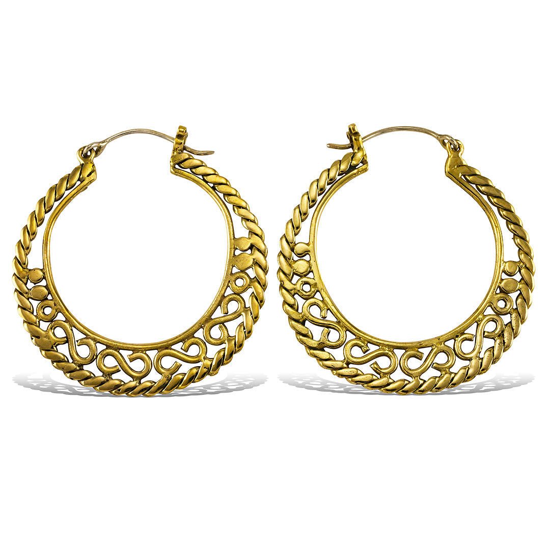 Athena Hoops - Silver Posts - Tree Spirit Wellness