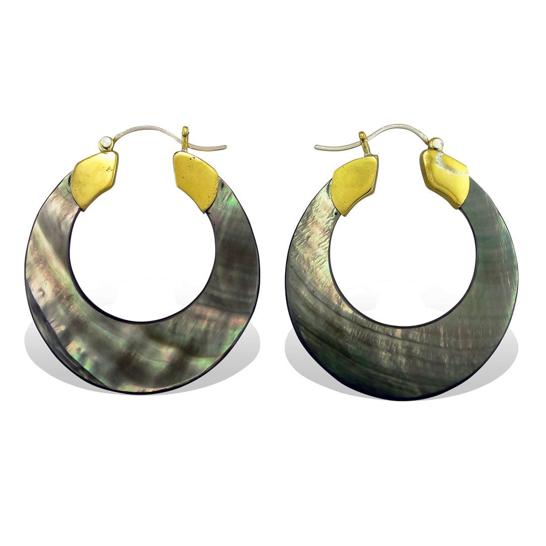 Belladonna Hoops - Black Shell - Tree Spirit Wellness