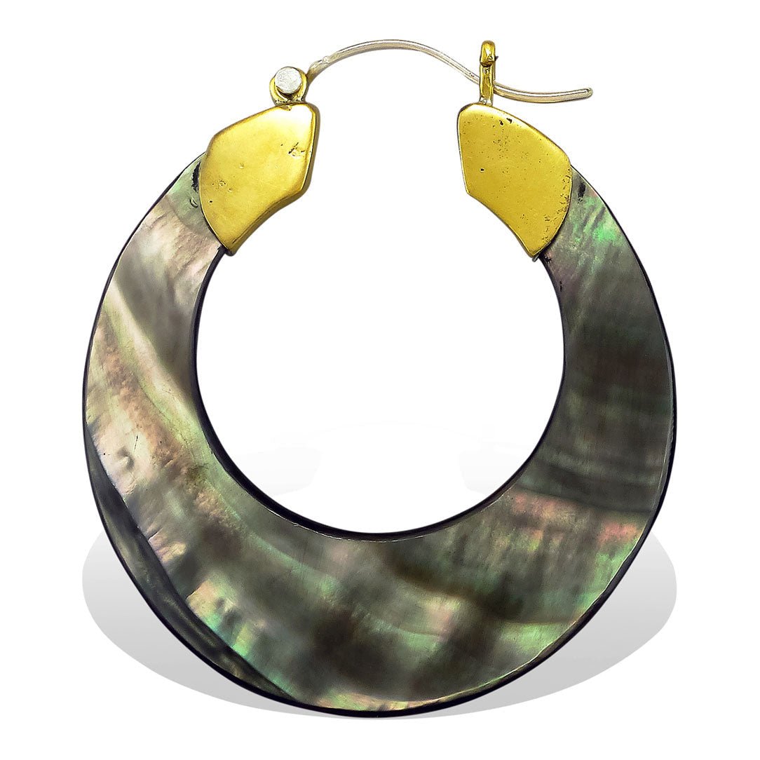 Belladonna Hoops - Black Shell - Tree Spirit Wellness