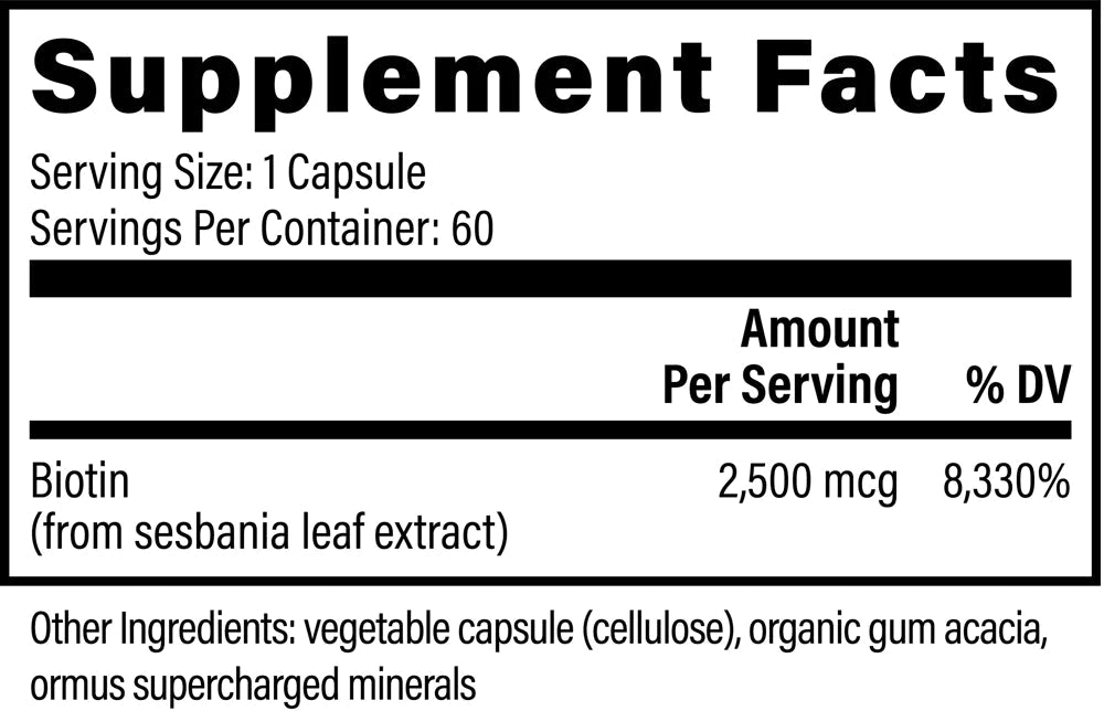 Biotin - Tree Spirit Wellness