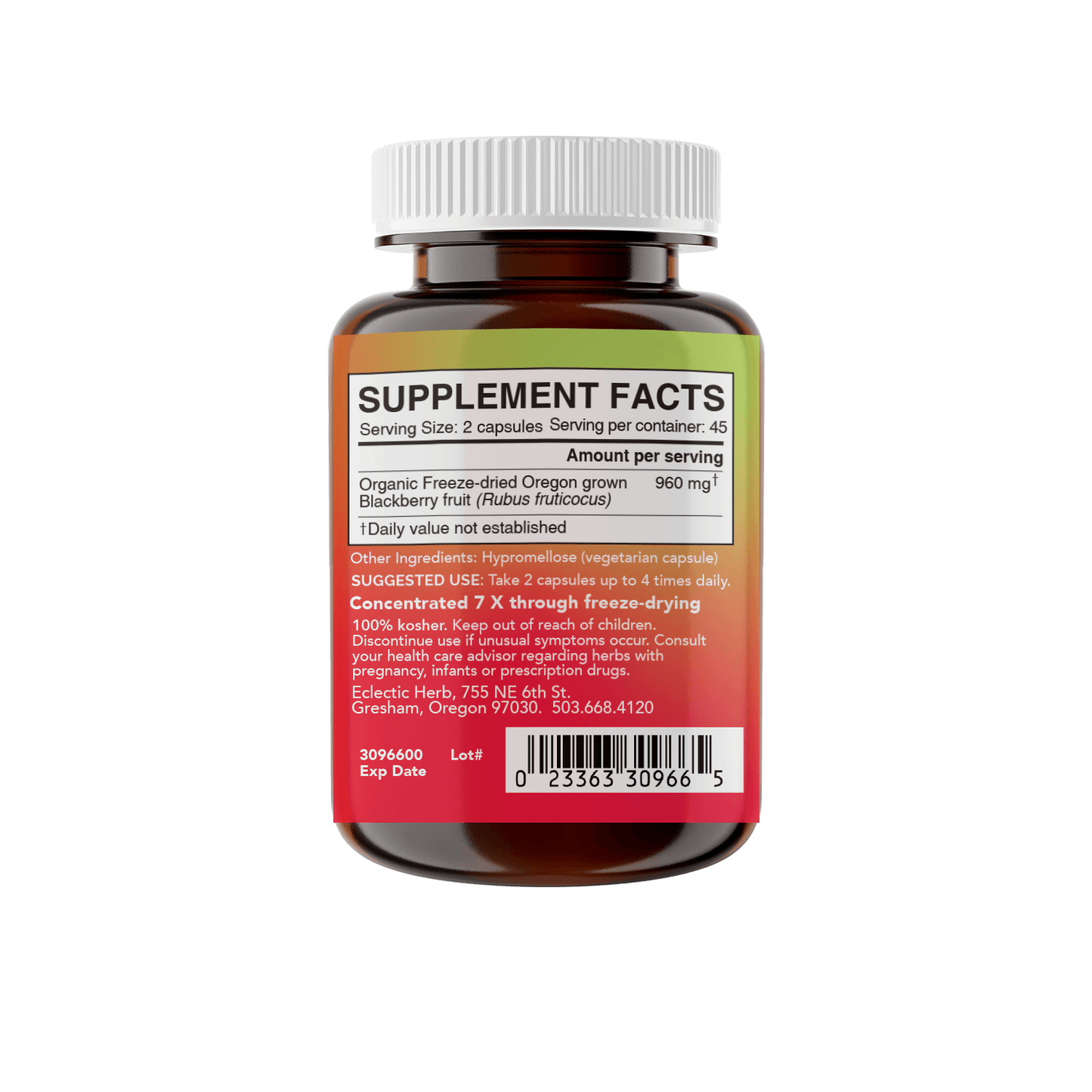 BLACKBERRY CAPSULES - Tree Spirit Wellness