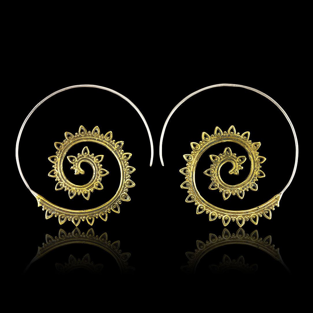 Bohemian Spirals - Silver Post - Tree Spirit Wellness