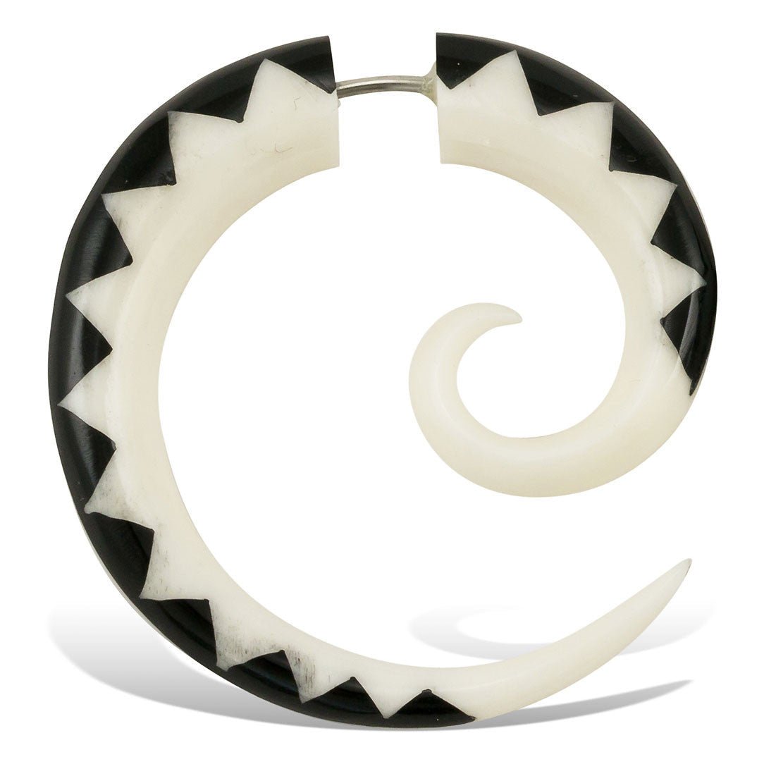 Caterpillar Spirals - Bone - Tree Spirit Wellness