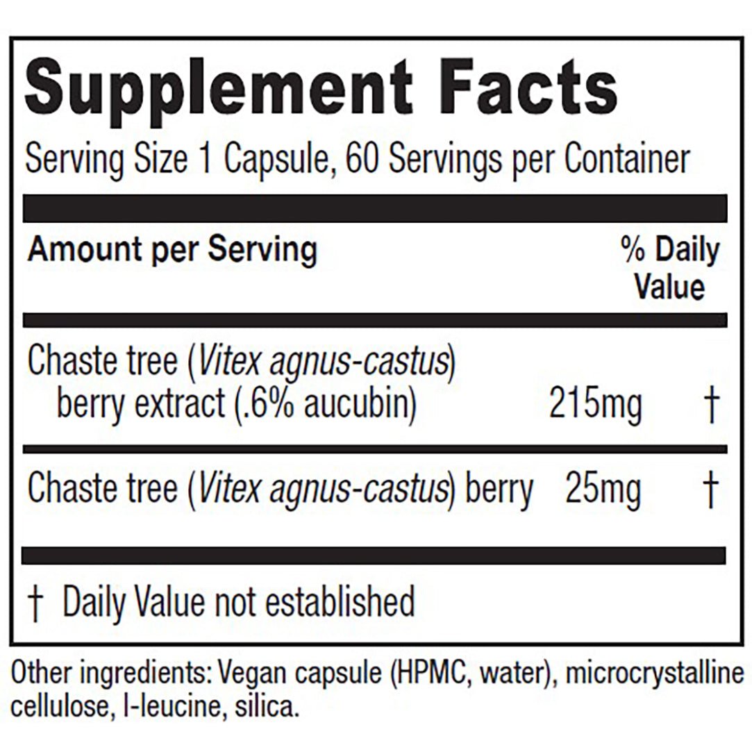Chaste Tree Berry – 60 capsules - Tree Spirit Wellness