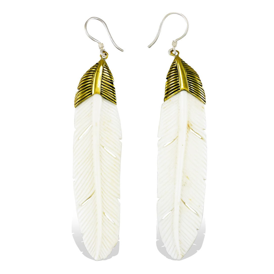 Cheyenne Feathers - Bone - Tree Spirit Wellness