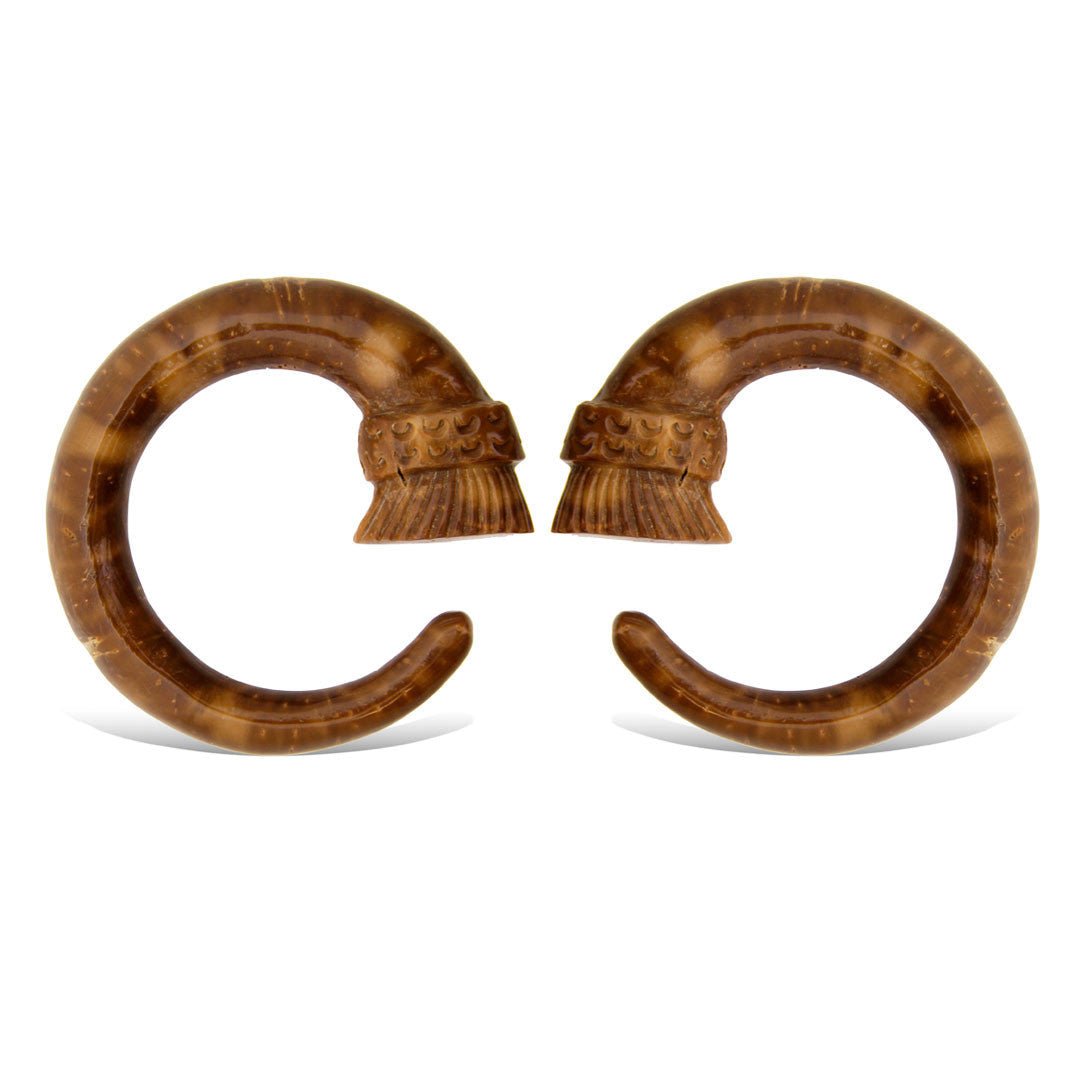 Crowned Hoops - Piassava Palm Nut - Tree Spirit Wellness