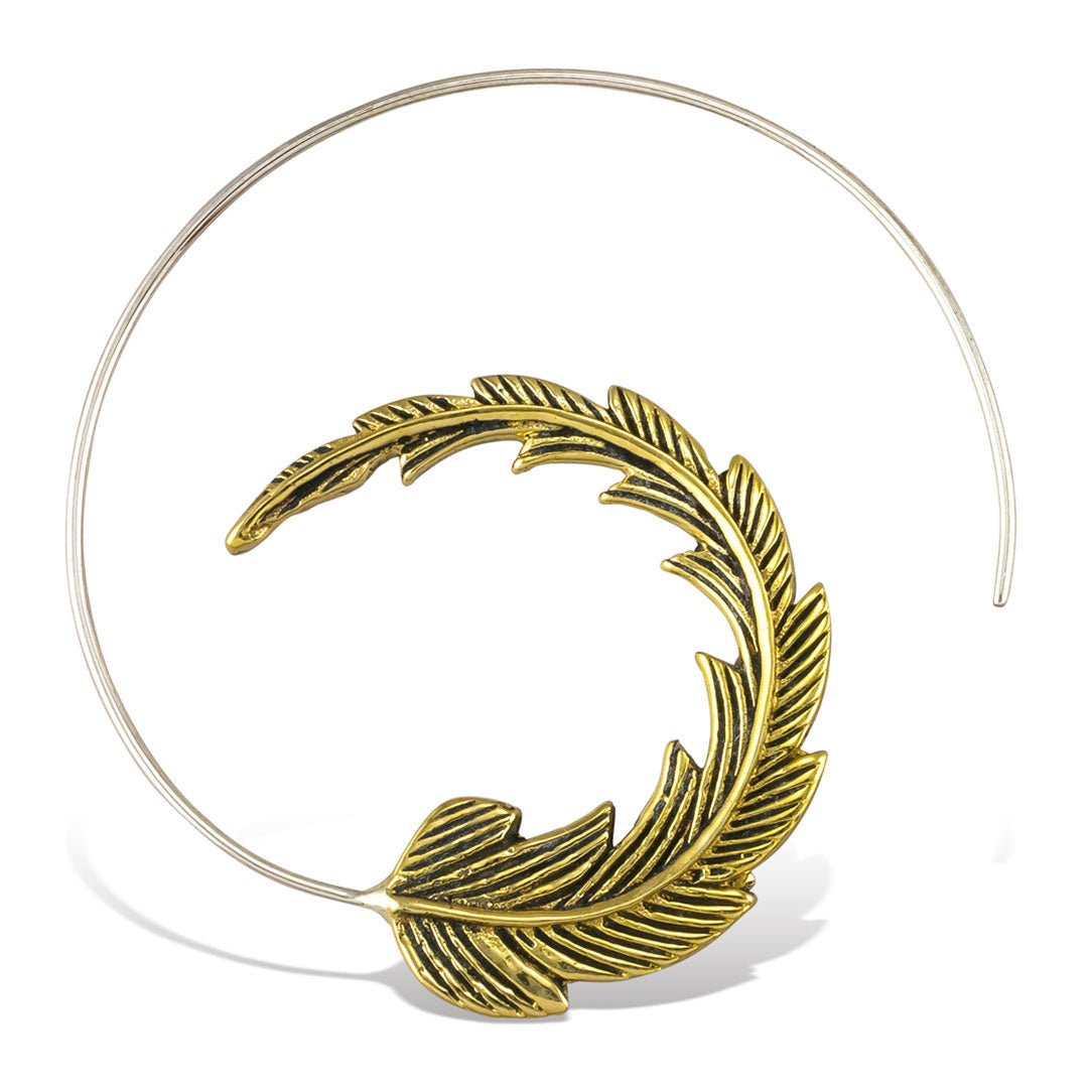 Curled Leaf Spirals - Silver Posts - Tree Spirit Wellness