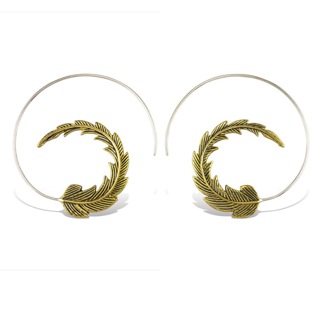 Curled Leaf Spirals - Silver Posts - Tree Spirit Wellness
