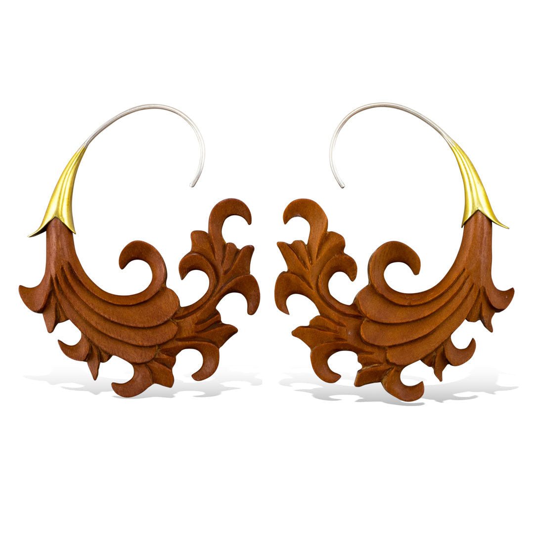 Curled Leaves - Wood - Tree Spirit Wellness