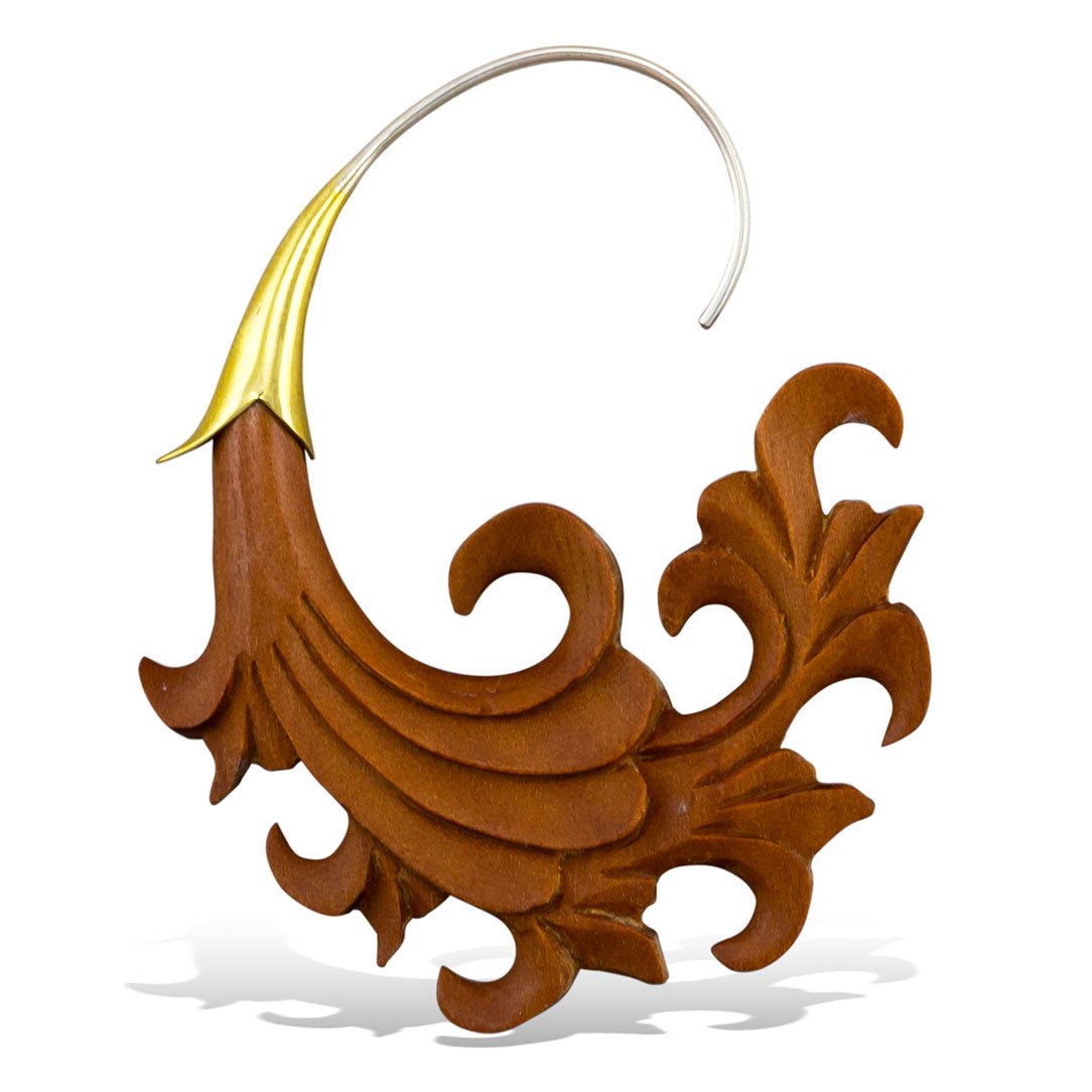 Curled Leaves - Wood - Tree Spirit Wellness
