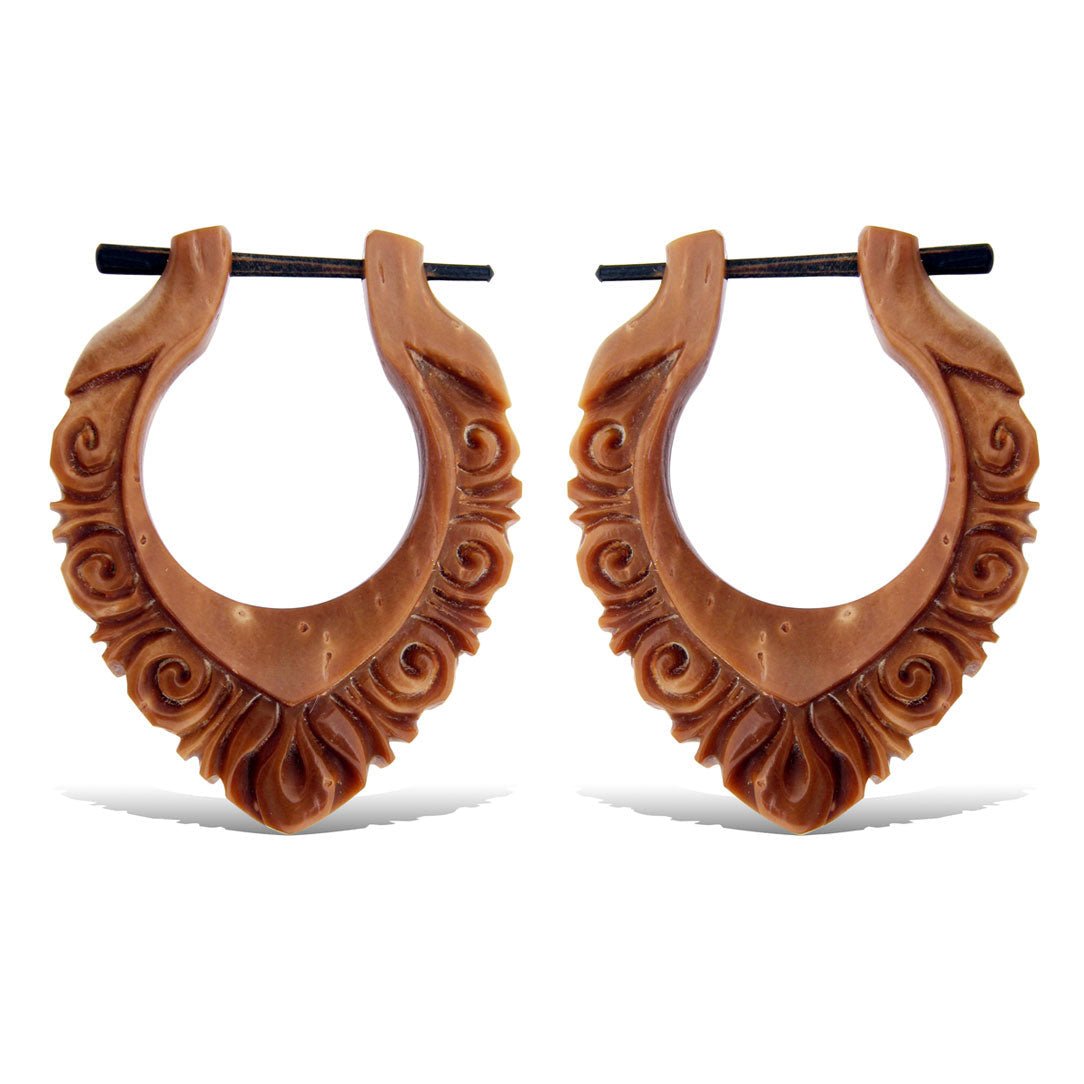 Darius Hoops - Piassava Palm Nut - Tree Spirit Wellness