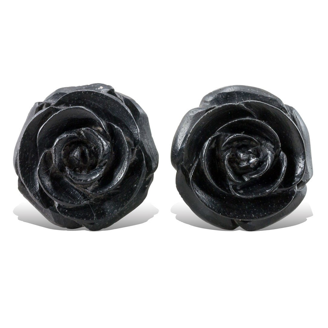 Eden Rose - Wood Stud Earrings - Tree Spirit Wellness