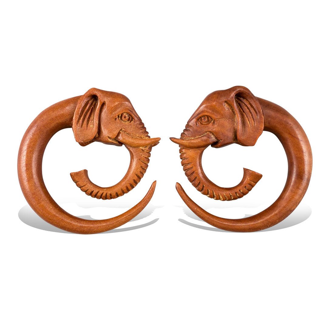 Elephant Spirals 4ga - Wood - Tree Spirit Wellness