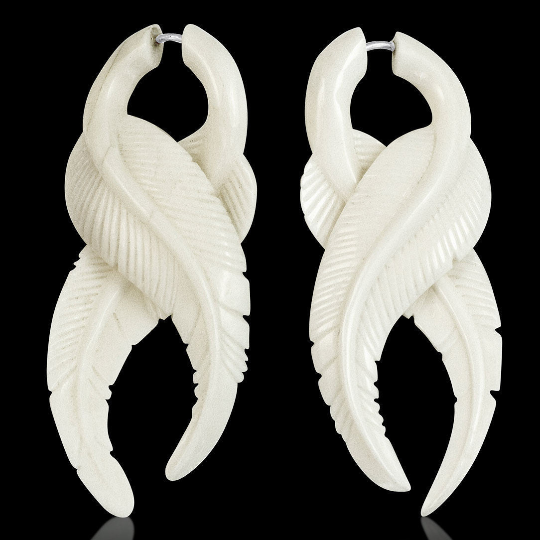 Feather Twists - Bone - Tree Spirit Wellness