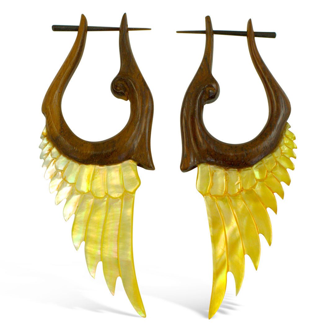 Fera Shell Wings - Wood - Tree Spirit Wellness
