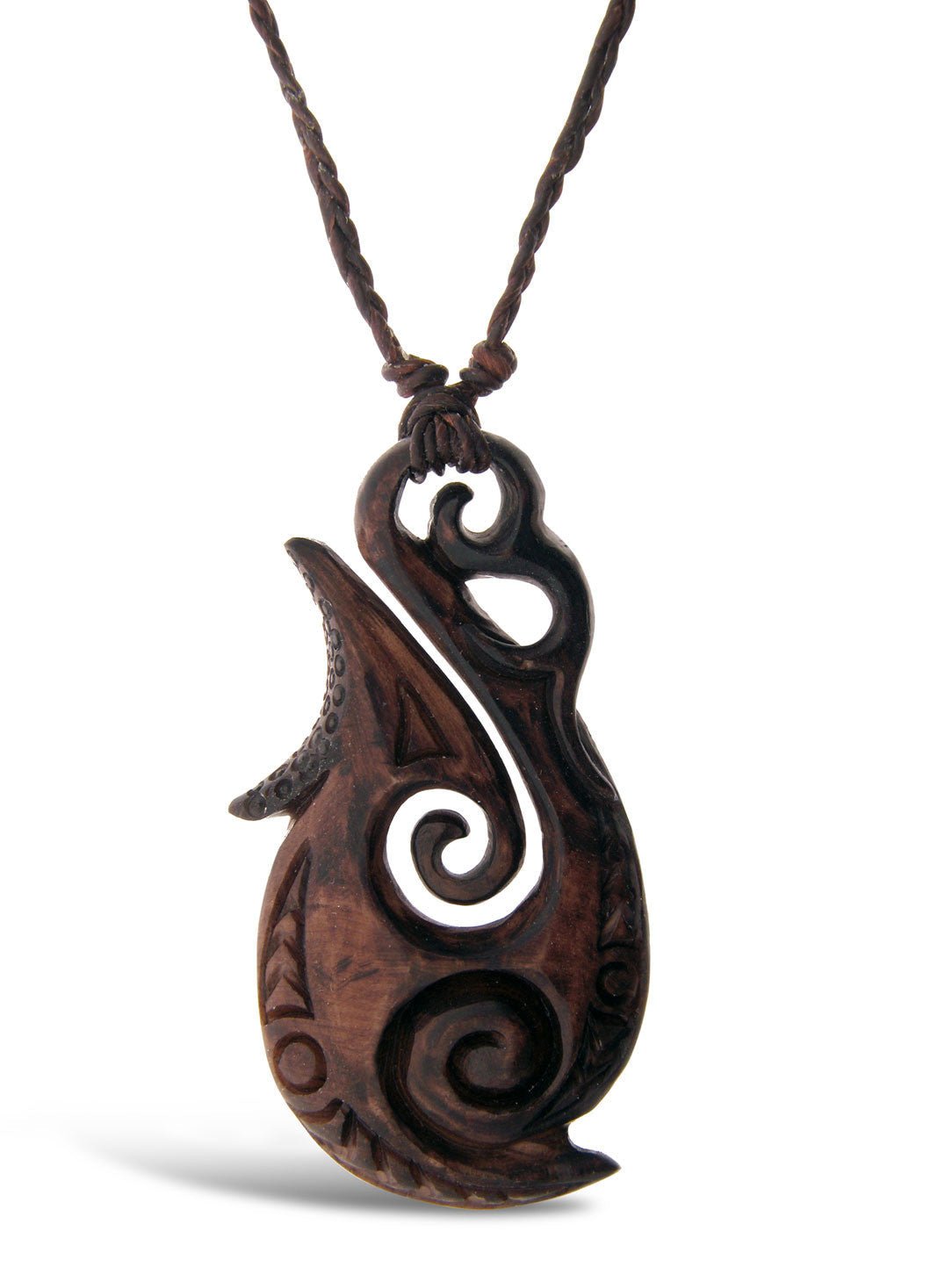 Fiji Fishhook - Stained Bone - Tree Spirit Wellness