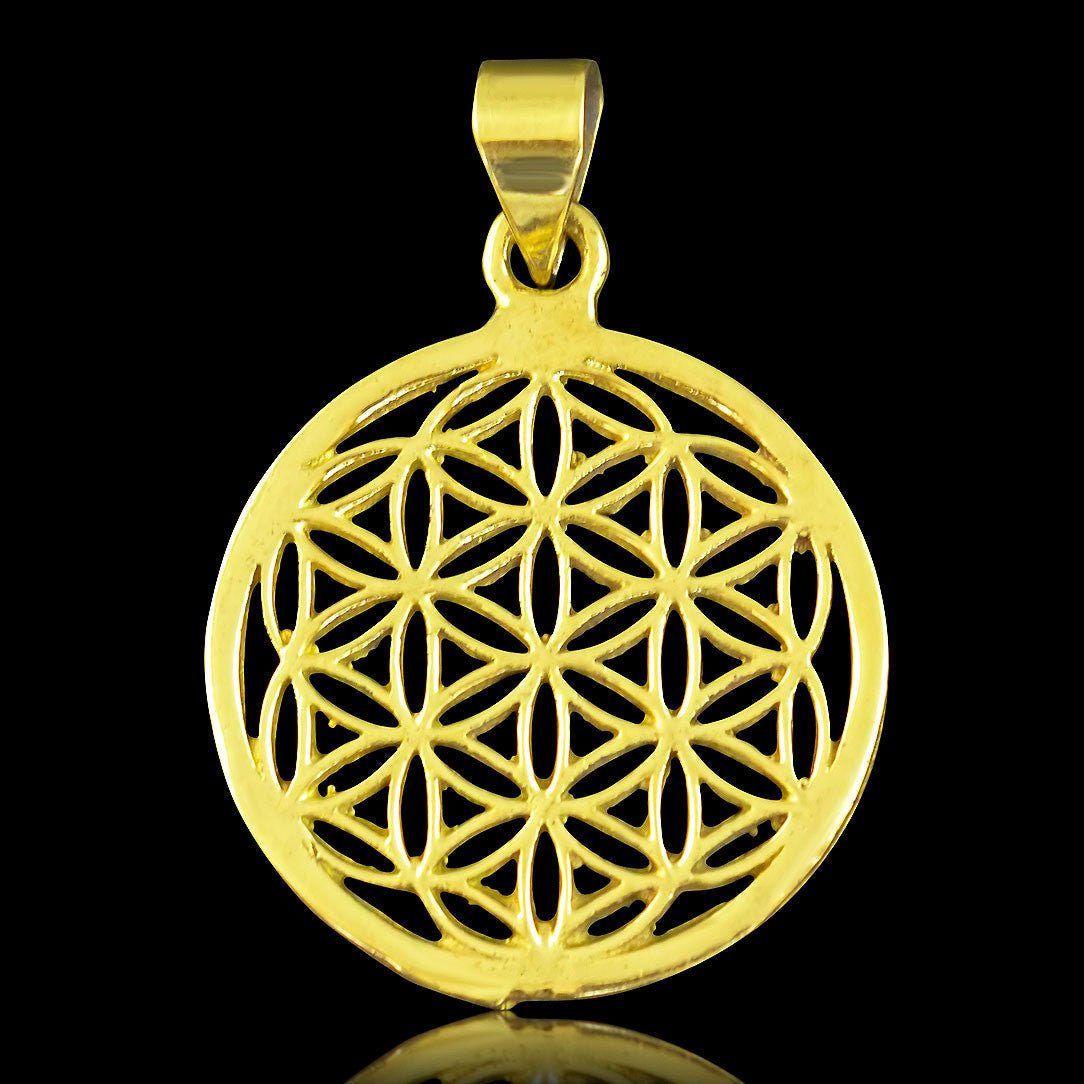 Flower of Life - Brass Pendant - Tree Spirit Wellness