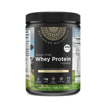 Grass-Fed Whey Protein (vanilla or chocolate) - Tree Spirit Wellness
