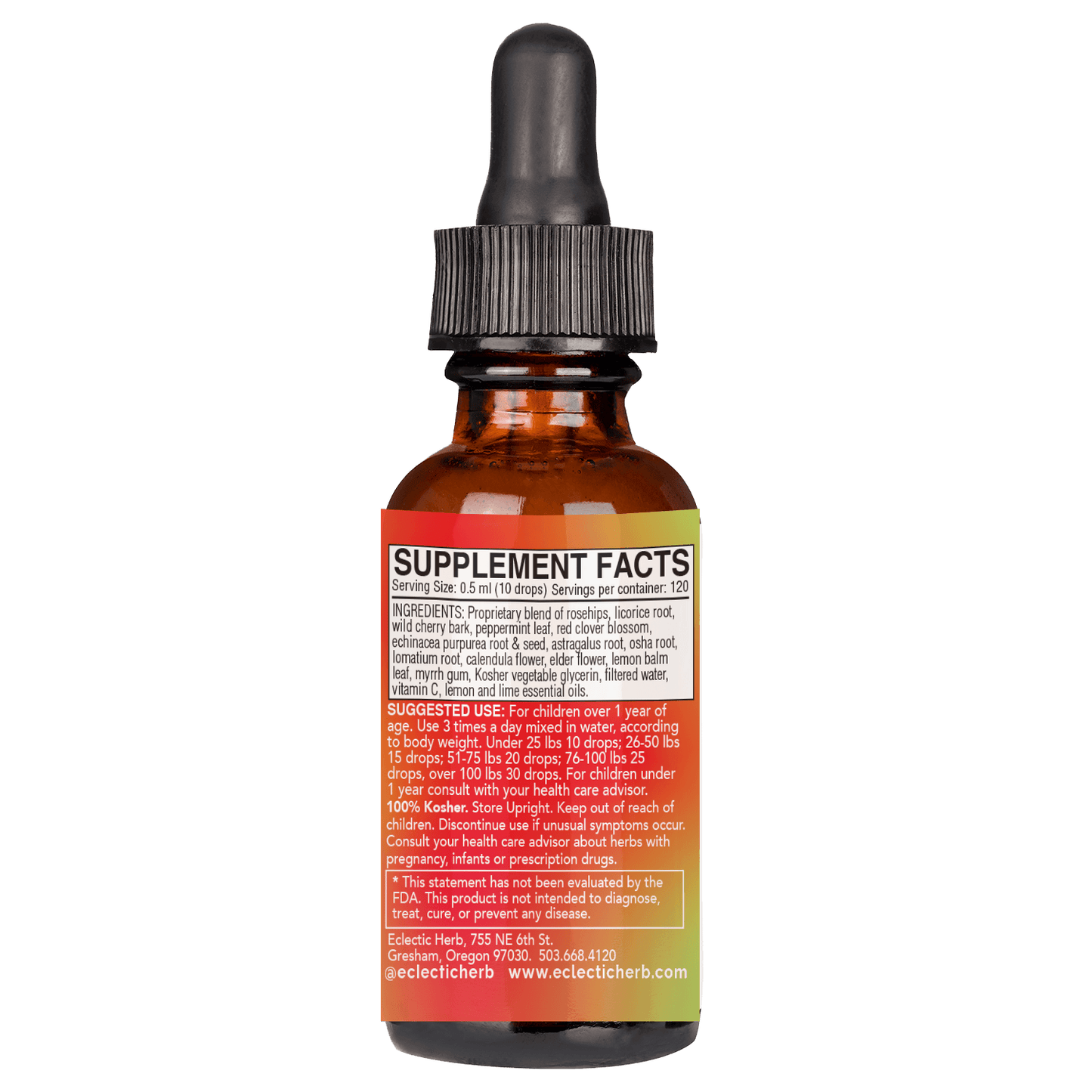 HERBAL BIOTIC LIQUID- LEMON/LIME - Tree Spirit Wellness