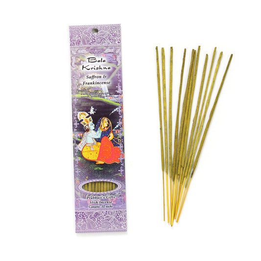 Incense Sticks Bala Krishna - Saffron and Frankincense - Tree Spirit Wellness