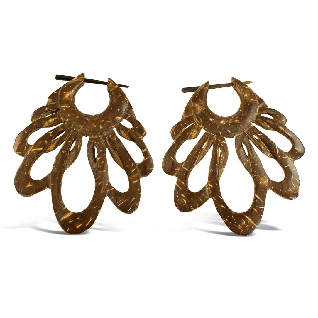 Intertwined Hoops - Coconut - Tree Spirit Wellness
