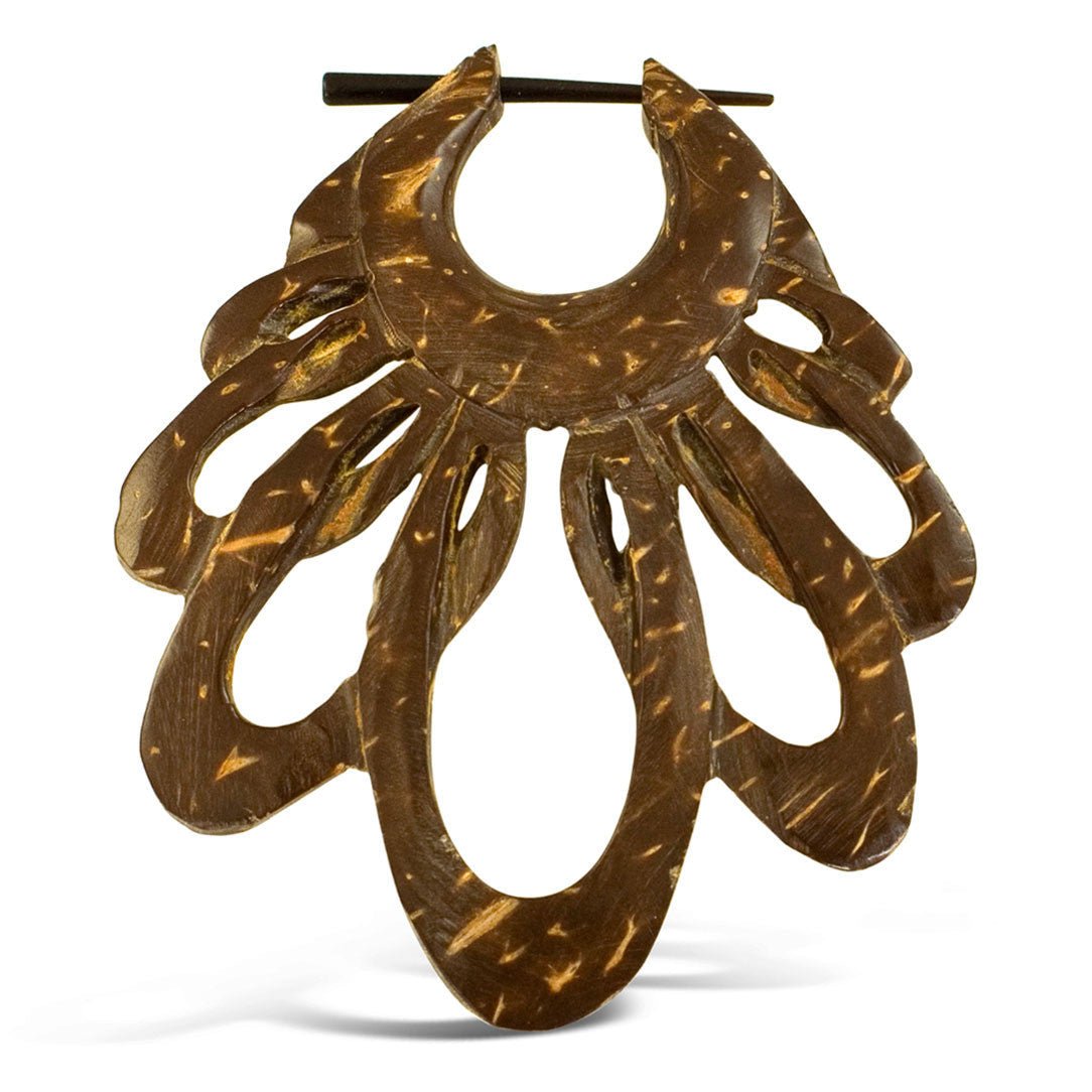 Intertwined Hoops - Coconut - Tree Spirit Wellness