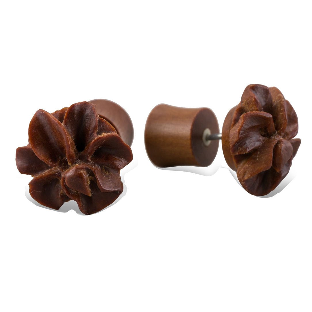 Iris Flower - Wood - Tree Spirit Wellness