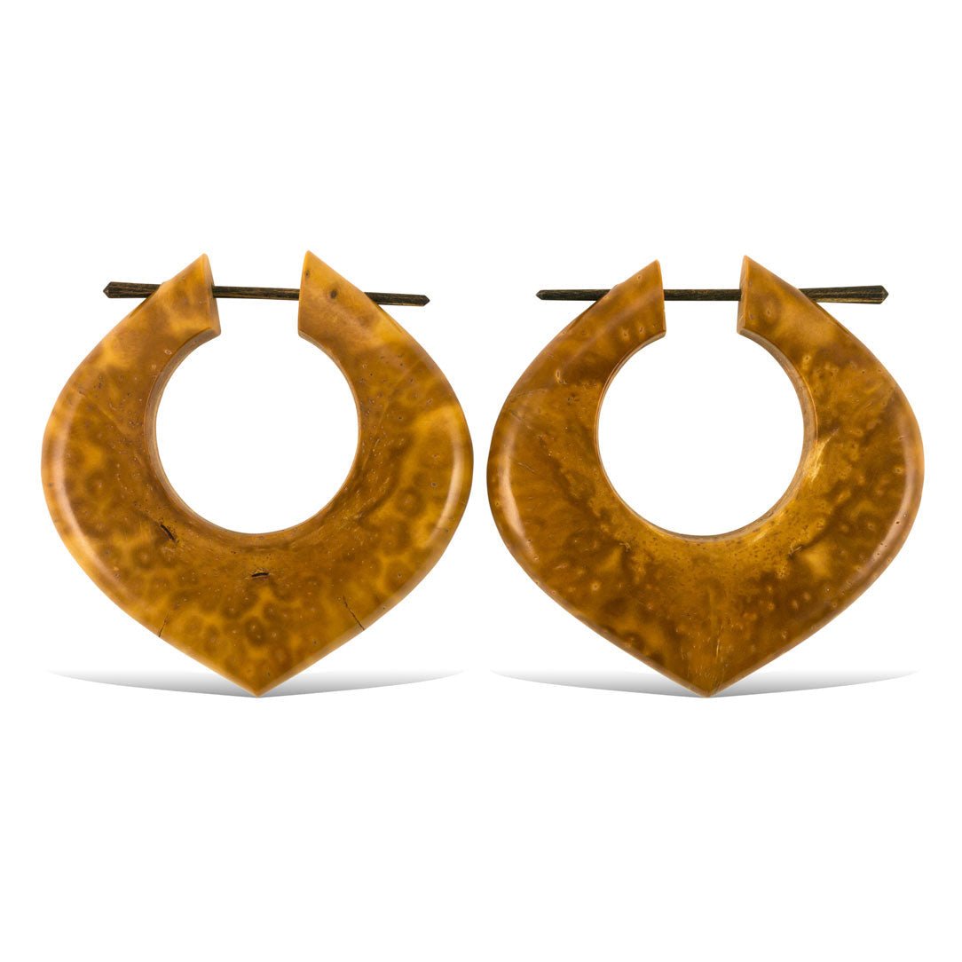 Kadira Hoops - Piassava Palm Nut - Tree Spirit Wellness