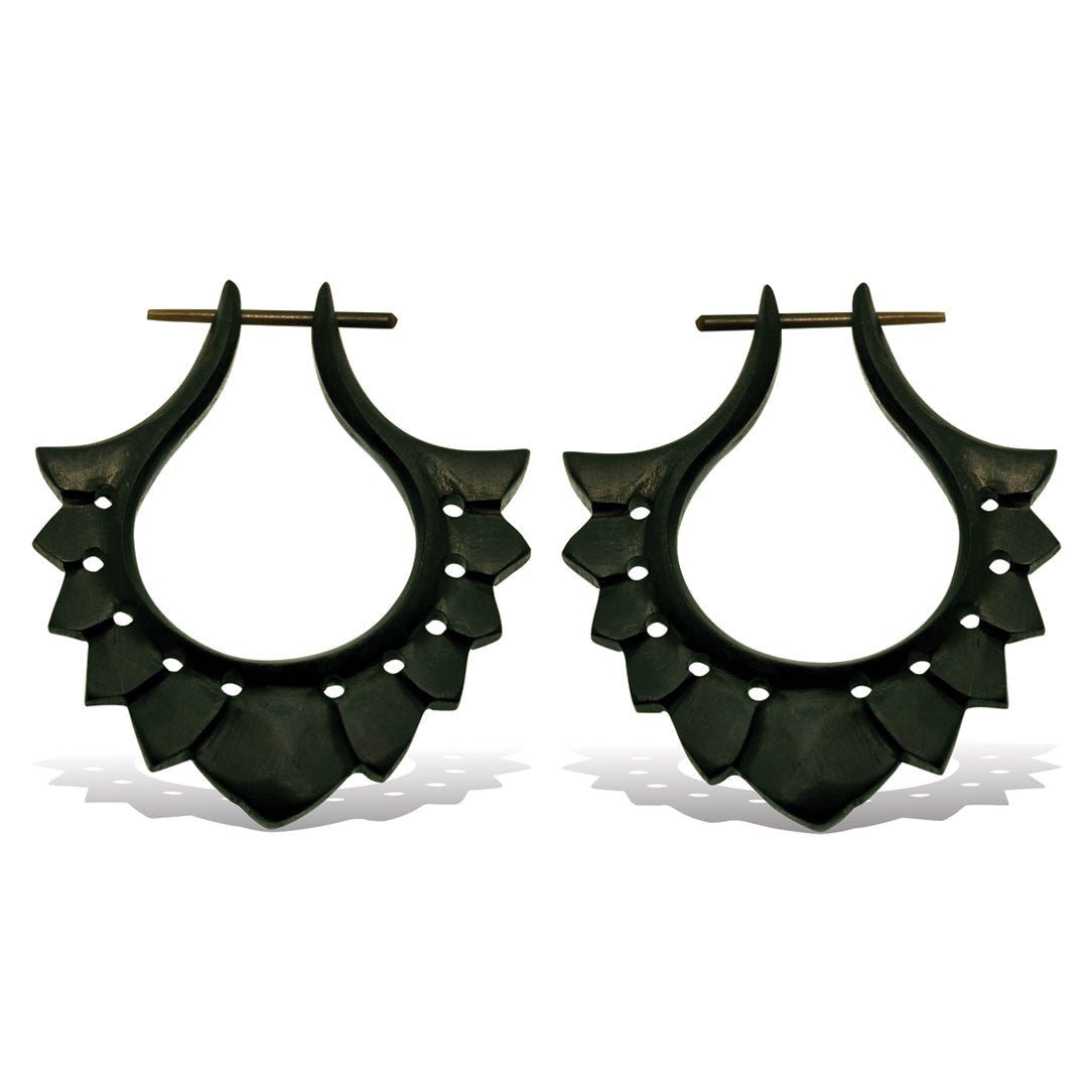 Kymani Hoops - Wood - Tree Spirit Wellness