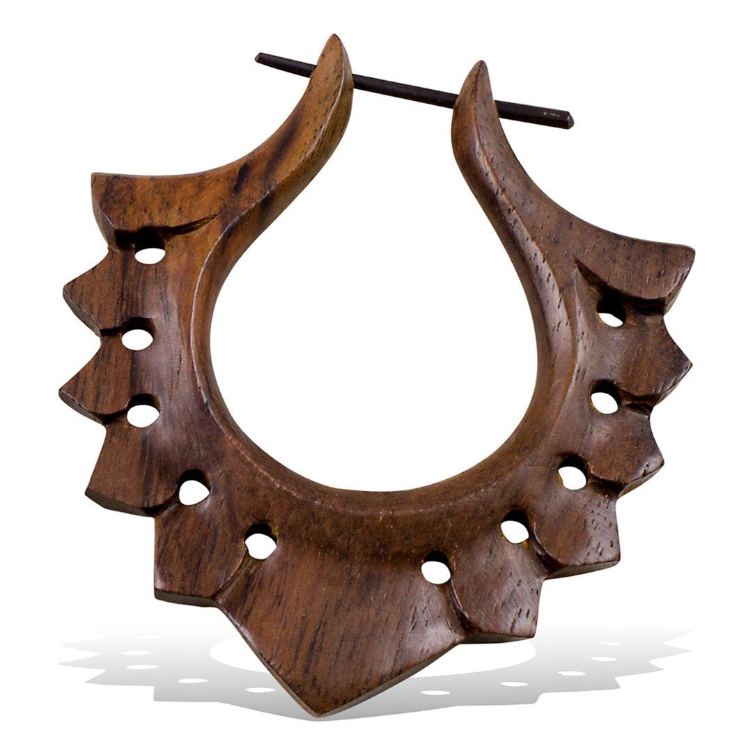 Kymani Hoops - Wood - Tree Spirit Wellness