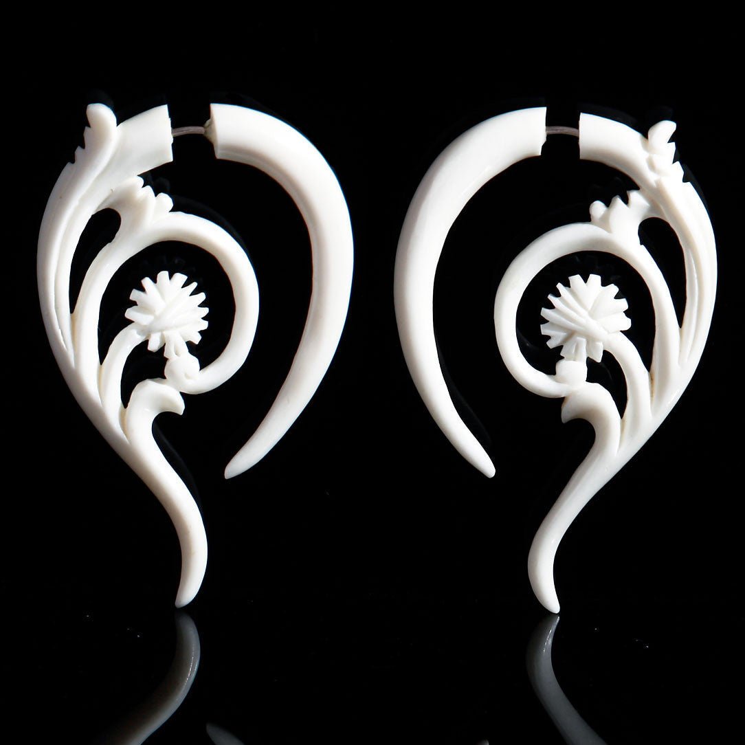 Last Pair! Budding Curls - Bone - Tree Spirit Wellness