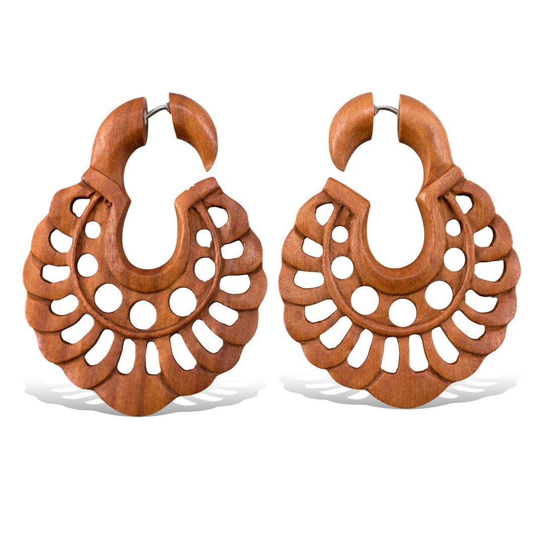Last Pair! Danni Drops - Wood - Tree Spirit Wellness